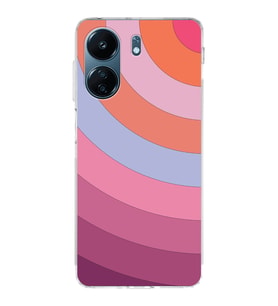 PrintiFy Xiaomi Redmi 13C Uyumlu Kamera Korumalı Renk Cümbüşü F Tasarımlı Şeffaf Silikon Kılıf