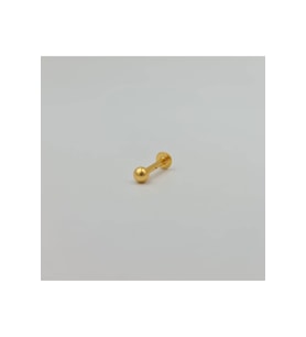 Cerrahi Çelik Gold Top Küpe Tragus Helix Kıkırdak Piercing