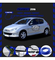 Peugeot 206 Oto Araç Kapı Koruma Fitili 5metre Parlak Mavi Renk