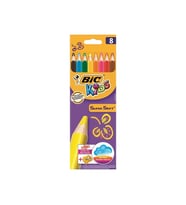 BİC KİDS SOFT KURU BOYA 8 RENK+KALEMTRAŞ (895921)