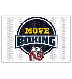 Move Boxing Logo Grande Cinza Puzzle 240 Parça Yapboz