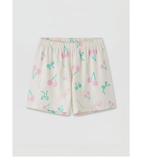 LCW Kids Pembe Desenli Kız Çocuk Pijama Şort