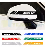 Honda Crv Yan Dikiz Ayna Şerit Oto Sticker Etiket Yapıştırma Çıkartma 3 Çift ( 20 X 2 Cm Ölçü )