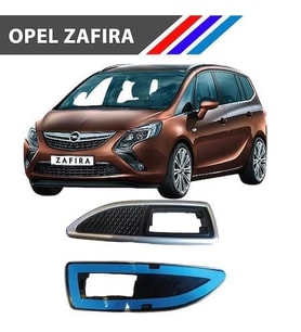 Opel Zafira Çamurluk Sinyal Çerçevesi Takım Krom Siyah M1451-3