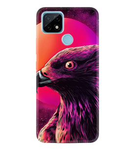Realme C11 C21 C21Y C25Y C11 2021 Kılıf Desemli Silikon Red Eagle 1752