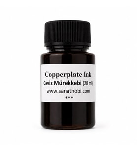Copperplate İnk ceviz mürekkebi gölge yazı, sepya ceviz rengi 28ml-1 Ad