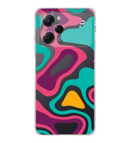 Poco X5 Pro  Kamera korumalı Kapak Renkli Desen Tasarımlı  Şeffaf Kılıf