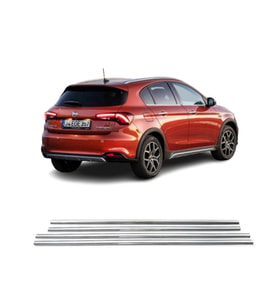 Fiat Egea Cross Krom Cam Çıtası 4 Parça 2020 ve Üzeri