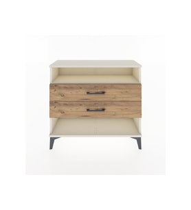 Arges Şifonyer Tek Raflı 2 Çekmeceli 88x30x80 Aytaşı-Çam