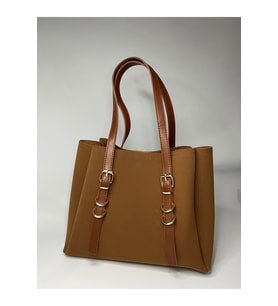 Taba Büyük Boy Süet Shopper Çanta