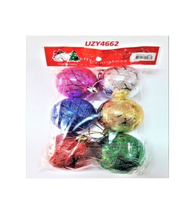 AĞAÇ PARTİ SÜSÜ TIRTIKLI TOP 6 CM