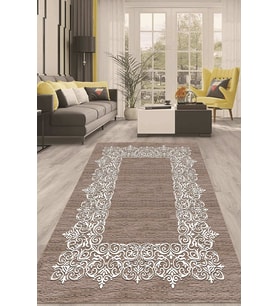 Dijital Kaymaz Taban Yıkanabilir Modern Renkli Salon Halısı Mutfak Halısı Yolluk ND-HT-1484 (Çok Renkli)