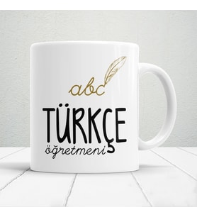 Türkçe Öğretmenlerine Özel Öğretmenler Günü Hediyelik Baskılı Kupa