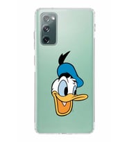 Samsung Galaxy S20 FE  Kamera Korumalı Kapak Donald Duck Tasarımlı  Şeffaf  Kılıf