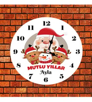 Yılbaşı Hediyesi Duvar Saati Kişiye Özel
