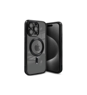 Apple İphone 15 Pro Kılıf Kross Magneticsafe Kapak - Siyah