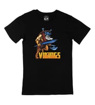 Viking Kılınç ve Balta Siyah Tişört