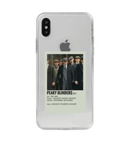 Iphone X / Xs Uyumlu Peaky Blinders Minimalist Poster Desenli Şeffaf Telefon Kılıfı