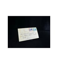 1935 yılında Trinidad and Tobago dan İngiltere'ye postalanmış 1 ve 2 Cent Pullu