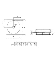İDEAL STANDARD TONIC KARE DUŞ TEKNESİ -100X100CM K670401
