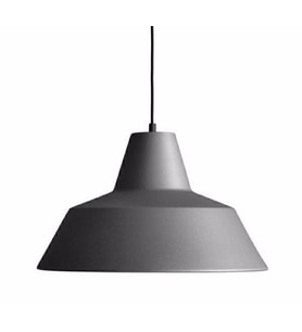 RİOLİGHT RETRO GRİ İÇİ BEYAZ TEKLİ METAL SARKIT ÇAP: 24CM (Siyah)