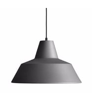 RİOLİGHT RETRO GRİ İÇİ BEYAZ TEKLİ METAL SARKIT ÇAP: 24CM (Siyah)