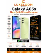 Luxeloom Samsung Galaxy A05s Uyumlu Smart Pro Nano Şeffaf Ekran Koruyucu (0.15mm Kırılmaz Elastik Yapı)