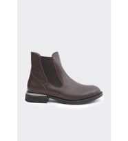 Hakiki Deri Bilek Lastikli Kadın Bot (KAHVE)