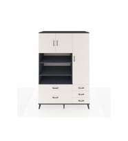 Kronos Dolap 9 Raflı 5 Çekmeceli 3 Kapaklı 132x59x195 Antrasit-Aytaşı/Aytaşı