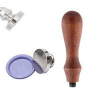 Boş Mum Mühür Gümüş Damga Kafası Yuvarlak 30mm Bronz