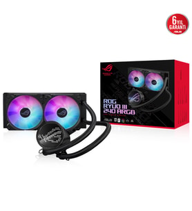 ASUS 240MM ROG RYUO III ARGB ANIME MATRIX LED EKRAN AM5-1700P SIVI SOĞUTMALI İŞLEMCİ FANI