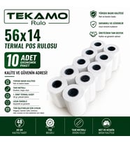 56x14 Termal Pos Yazarkasa Rulosu 10 Adet 1 Paket