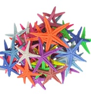 Polyester Deniz Yıldızı 6 CM - 9 CM (50 Adet)  Karışık Renk