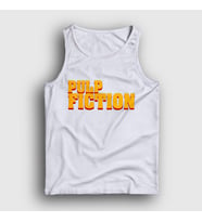 Presmono Unisex Beyaz Logo Film Pulp Fiction Atlet 248507tt (Beyaz)
