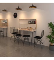 Knsz masa sandalye takımı hem75mazlum crdsyh 140*040 4 sandalye syhsyh (Karışık)