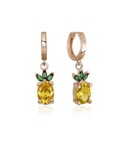 Gümüş Ananas Figür Meyve Küpe CSR2183336