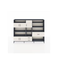 Arges Dolap 13 Raflı 3 Çekmeceli 5 Kapaklı 220x30x163 Antrasit-Aytaşı
