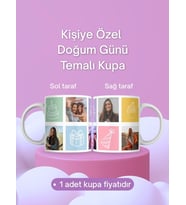 Kişiye Özel Doğum Günü Temalı Kupa