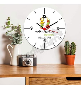 Halk Oyunları Öğretmenine Hediye Duvar Saati 001