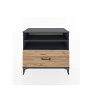 Hyperion Şifonyer 2 Raflı Tek Çekmeceli 88x44x80 Antrasit-Çam