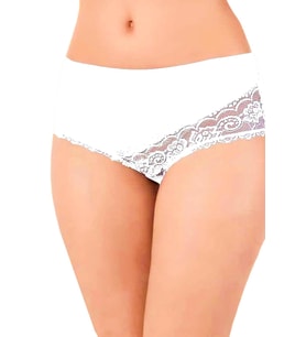 Kadın Külot Dantel Detaylı 2 Li Paket 735 BGL-ST01446 (Beyaz)