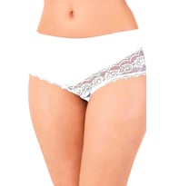 Kadın Külot Dantel Detaylı 2 Li Paket 735 BGL-ST01446 (Beyaz)