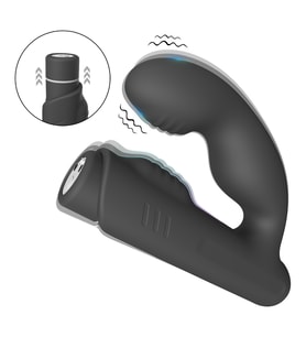 Gladiator Şarjlı Çıkarılabilir Bullet Motorlu 2 in 1 Perine ve Prostat Uyarıcı Vibratör