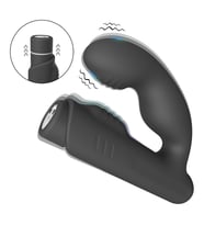 Gladiator Şarjlı Çıkarılabilir Bullet Motorlu 2 in 1 Perine ve Prostat Uyarıcı Vibratör