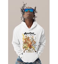 Avatar The Last Airbender Baskılı Unisex Oversize Anime Karakter Hoodie