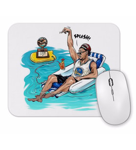 Klay Thompson Splash Mouse Pad