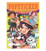 LAMA TOYS POPSTICKER DOG FRIENDS STICKERLI BOYAMA KİTABI 16 SAYFA