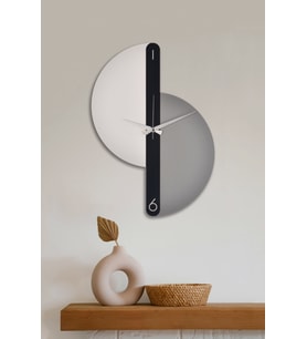 Dekoratif Ahşap Duvar Saati 55 Cm - Pablo (Beyaz)