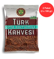 Kahve Dünyası Türk Kahvesi 2 Adet x 100 g Orta Kavrulmuş %100 Arabica Bol Köpüklü