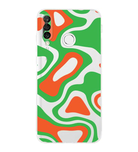 Huawei P30 Lite Kamera korumalı Kapak Renkli Desen Tasarımlı  Şeffaf Kılıf